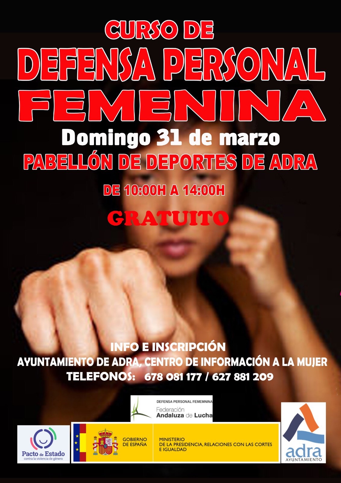 CURSO DEFENSA PERSONAL FEMENINA  Federación Lucha Comunidad Andaluza